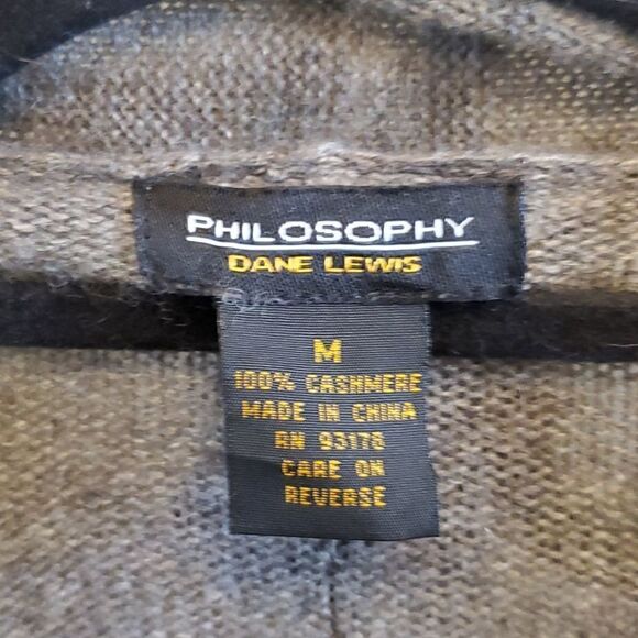 PHILOSOPHY Cashmere Open Front Cardigan - Medium - Picture 5 of 5